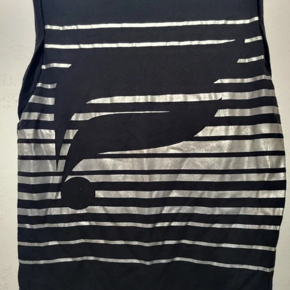 Fabletics Black Metallic Sleeveless Athletic Top Small - Picture 2 of 5